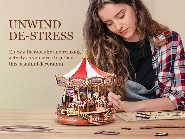 Rolife 3d wooden puzzles diy music box AMC01-6-600
