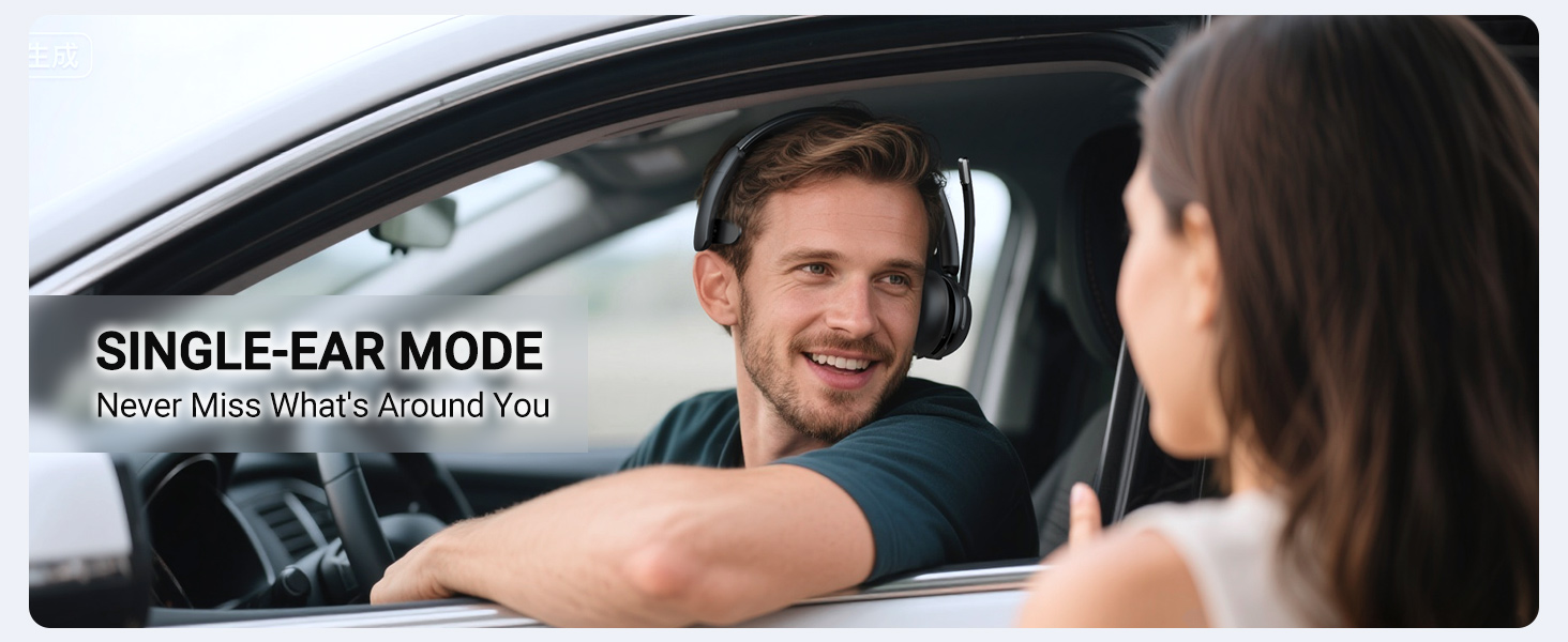 work headset with mic noise canceling