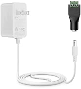 Tonton 12V 1A Power Supply Adapter 10ft Cord 12W DC Power Cable to 110-240V AC Adapter UL/CE/FCC ...