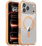 WarpHex for iPhone 17 Pro Case, Shockproof, Air Cushion, High Elasticity, Military-Grade Drop Pro...