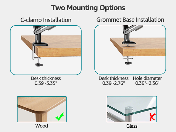 two monitor desk mount