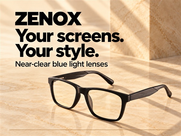 ZENOX ZR-970 glasses on warm marble.