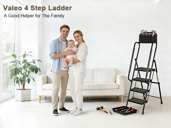 4 step ladder with handrails