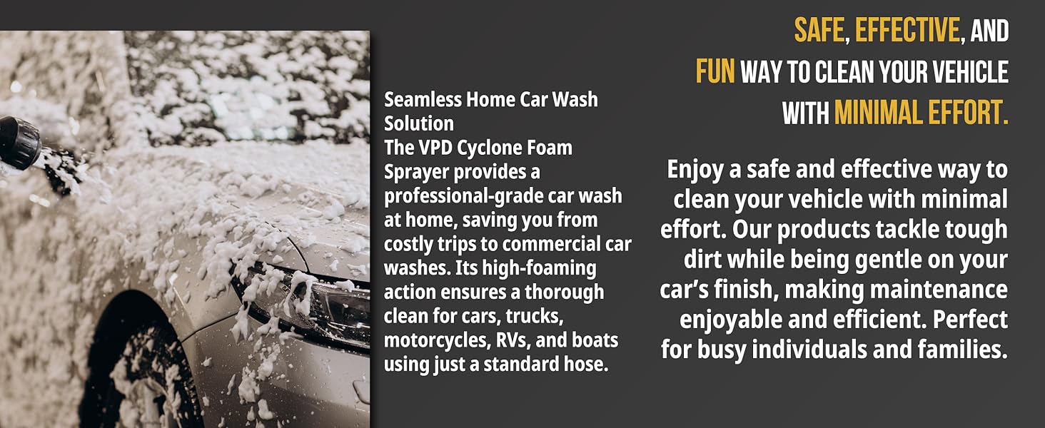 cyclone foam sprayer high-foaming car wash professional-grade clean cannon spray garden hose 