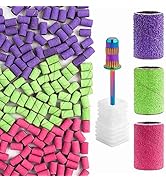 Difenni Sanding Bands for Nail Drill,Colorful Nail Sanding Bands 210pcs Nail Drill Sanding Bands ...
