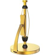 VEHHE Paper Towel Holder Countertop, Paper Towel Holder with Spring Activated Arm and Damping Eff...