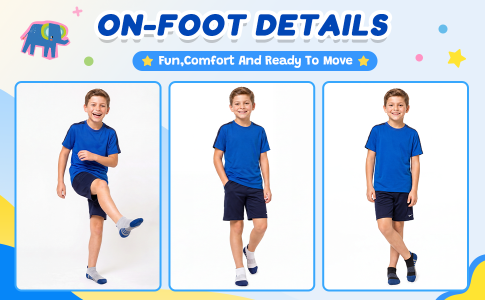Saracat boys cotton ankle socks
