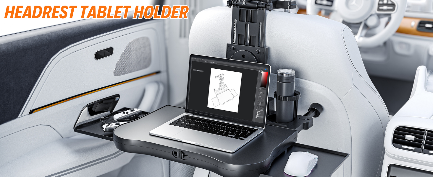 headrest tablet holder