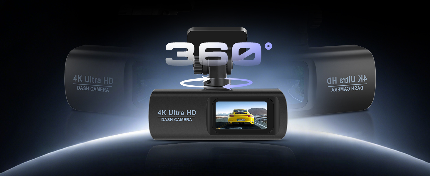 Dash Cam 4K Front and Rear Full HD Dash Camera for Cars