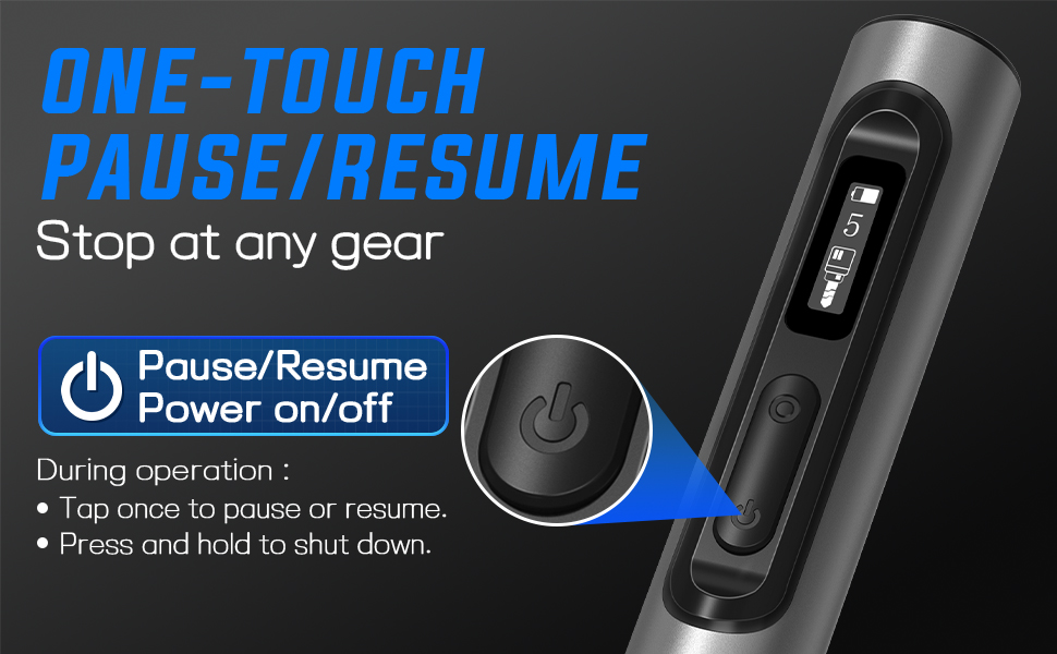 Engraving tool engraver pen with instant one touch pause and resume for glass etching kit