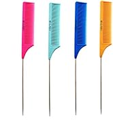 Colortrak Carbon Fiber Combs, Durable, Heat-Proof Comb, Anti-Static to Prevent Frizz, Bleach Safe...