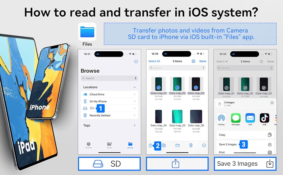 iphone 15 sd card reader