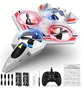 RGIMF RC Planes with Light, Remote Control Airplanes, RC Airplane Fighter Jet, 360° Flip, Stunt R...