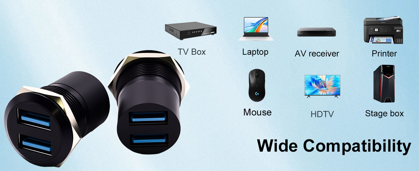 usb 3.0 panel mount adapter 
