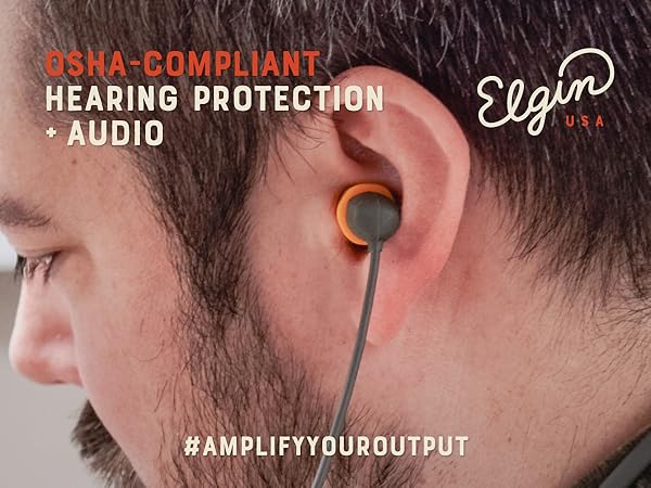 Osha-Compliant Hearing protection + audio