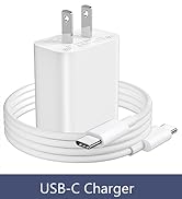 18W USB-C Fast Charger for iPhone 16 15 Pro Max Plus iPad Pro, Type C Fast Charging Block with 3....