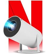 [Ultra-Slim 2.69 " ?High Brightness] HY300 Pro Projector, Portable 4K Projector with WiFi Bluetoo...