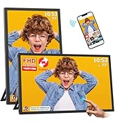 64GB 21.5inch FRAMEO Digital Photo Frame with 1920x1080 FHD IPS LCD Touch Screen, Dual-WiFi Share...