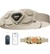 SKG W9 Ultra 2.0 Lower Back Massager for Pain Relief Deep Tissue Adjustable Cordless Heating Pad ...