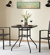 Tempered Glass Outdoor Table