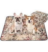 Qeils Washable Pee Pads for Dogs, 2 Pack Reusable Puppy Pads 36"x41" Super Absorbent Leakproof Do...