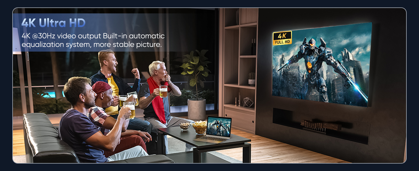 4K HDMI Extender HDMI Over Ethernet CAT5e CAT6 CAT6a CAT7 KVZOO HDMI Transmitter Receiver