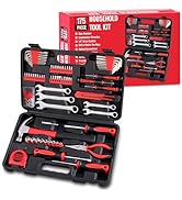 WINNER 175-Piece Multi-Purpose Automotive and Household Tool Kit in Toolbox Storage Case, Perfect...