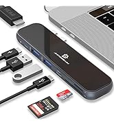 USB C Hub - Type C MacBook Pro Adapter, 7 in 1 Docking Station with HDMI, Power Delivery, Thunder...