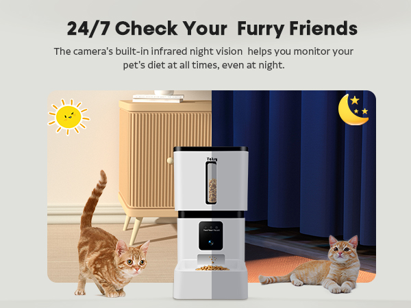 automatic cat feeder with app
