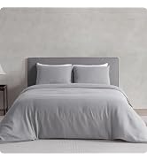 DAPU 100% Linen Duvet Cover Set - Pure Natural French Flax Linen with Corner Ties and Zipper Clos...