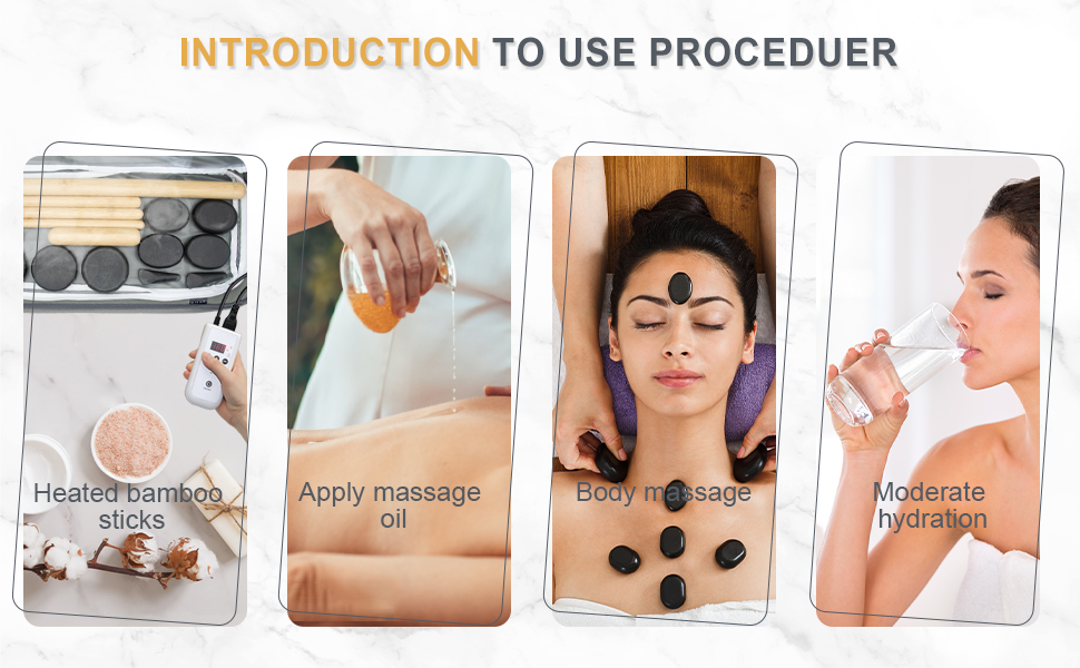 bamboo sticks and massage stones heater bag