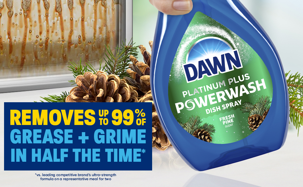 Dawn Powerwash - Removes up to 99% of grease + grime in half the time