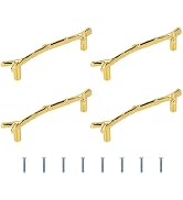 Gartful Handles for Resin Tray, 4-Pack 120mm Branches Shaped Metal Handles with Screw Set for Epo...