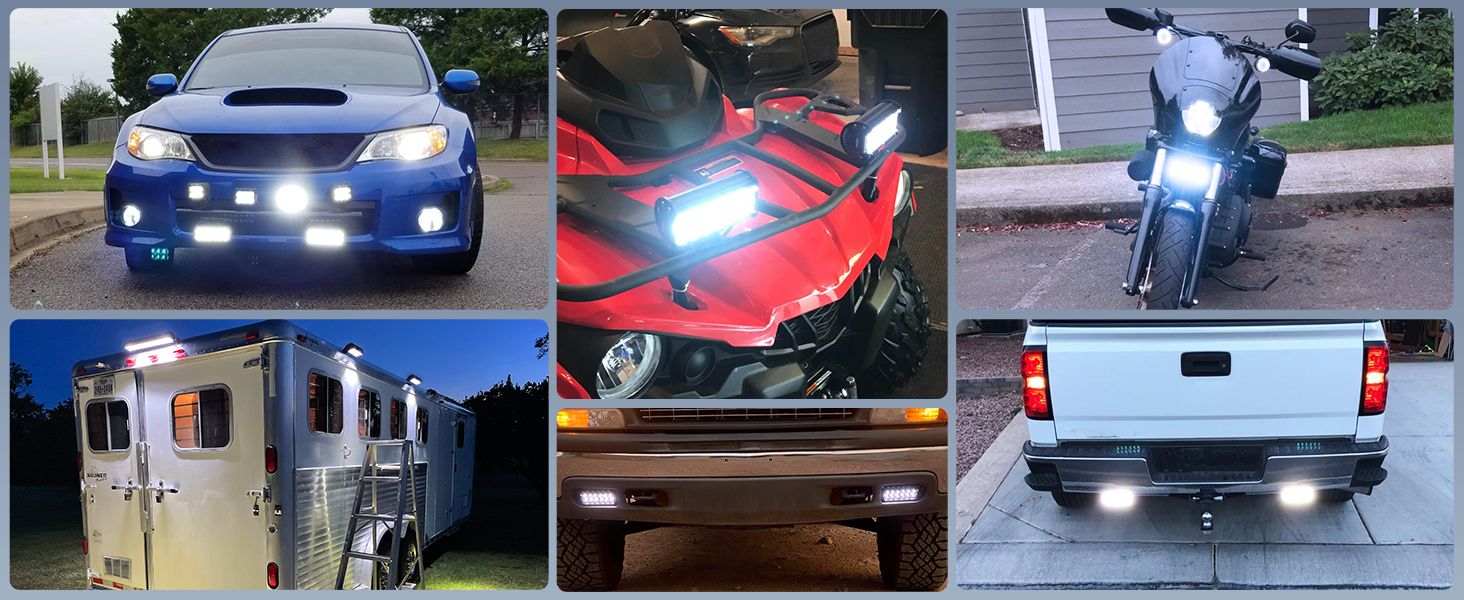 Nilight Led Light Bar 2PCS 36w 6.5Inch Flood Led Off Road Lights Super Bright Driving Fog Light 