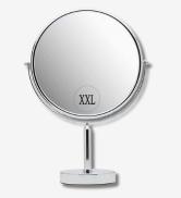 Large Tabletop Face Mirror with Stand - True No Magnification