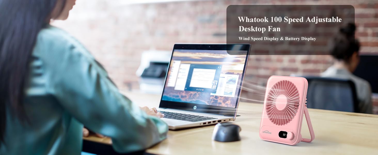 desktop small fan portable desk fans rechargeable battery mini travel essentials quiet women table