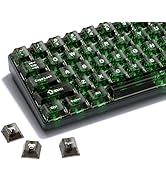 HITIME XVX Clear keycaps, Black Transparent Keycaps 60 65 75 100 Percent, Crystal Ceramic Custom ...
