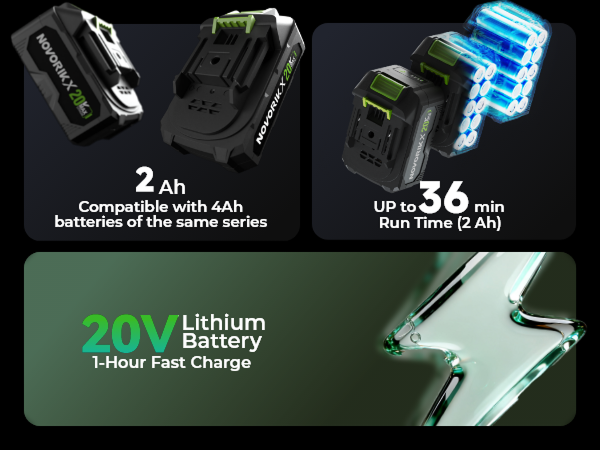 20V Lithium Battery1-Hour Fast Charge