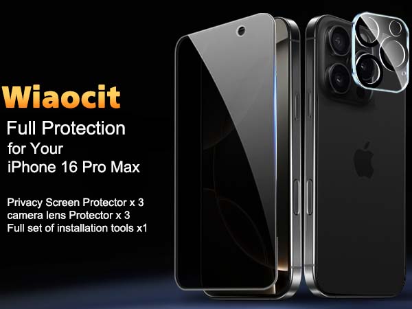 iPhone 16 Pro Max Privacy Screen Protector