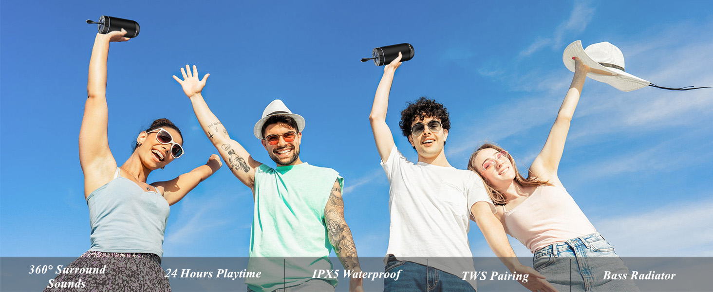 COMISO bluetooth speaker for beach