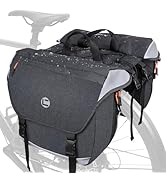 NDakter Panniers Bike Bags Waterproof Expandable to 35L Bicycle Rear Rack Bag, Double Bicycle Tru...