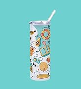 PYD Life Sublimation Glass Blanks Skinny Tumbler Frosted 25 OZ Straight Tumbler Coffee Juice Cups...
