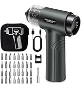 Cordless Electric Screwdriver Set with 7 Torque Settings &amp; Motor Lock Protection, Digital Display...