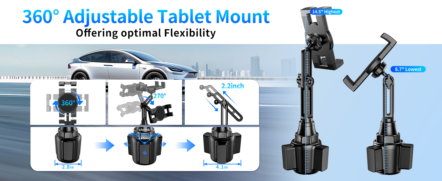 360° Adjustable Tablet Mount Offering optimal Flexibility