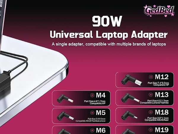 90W Universal Laptop Charger 