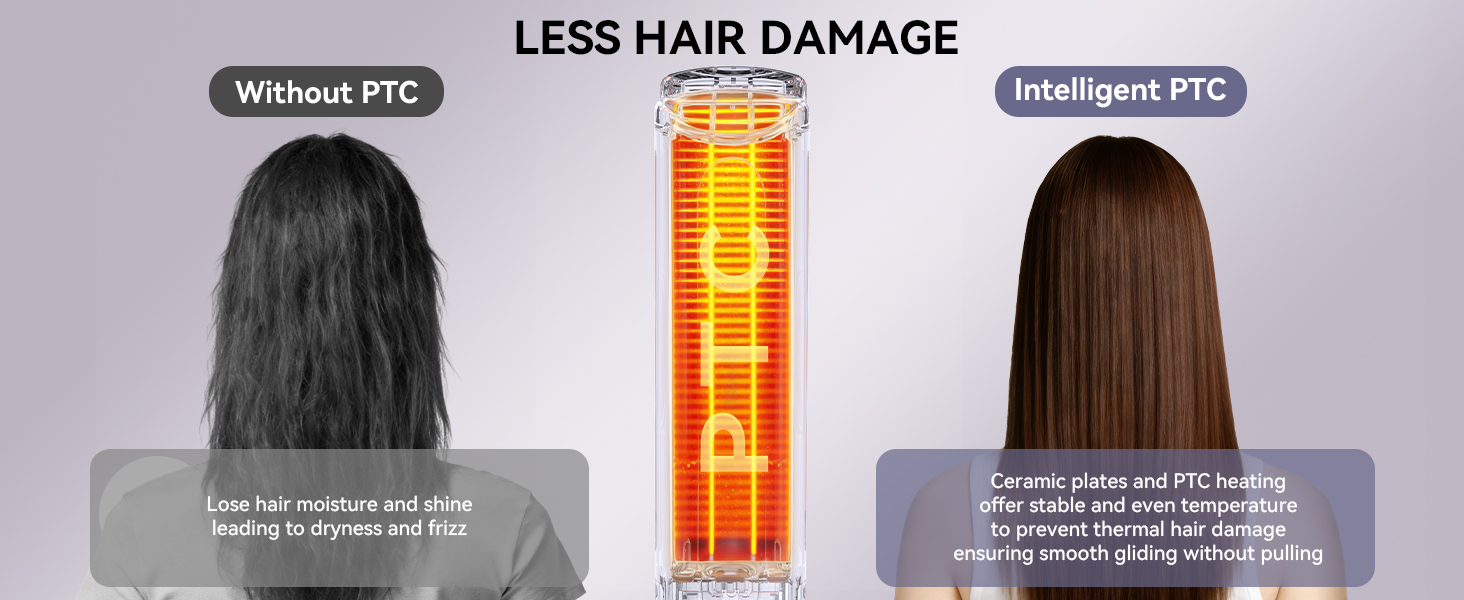 LESS HAIR DAMAGE