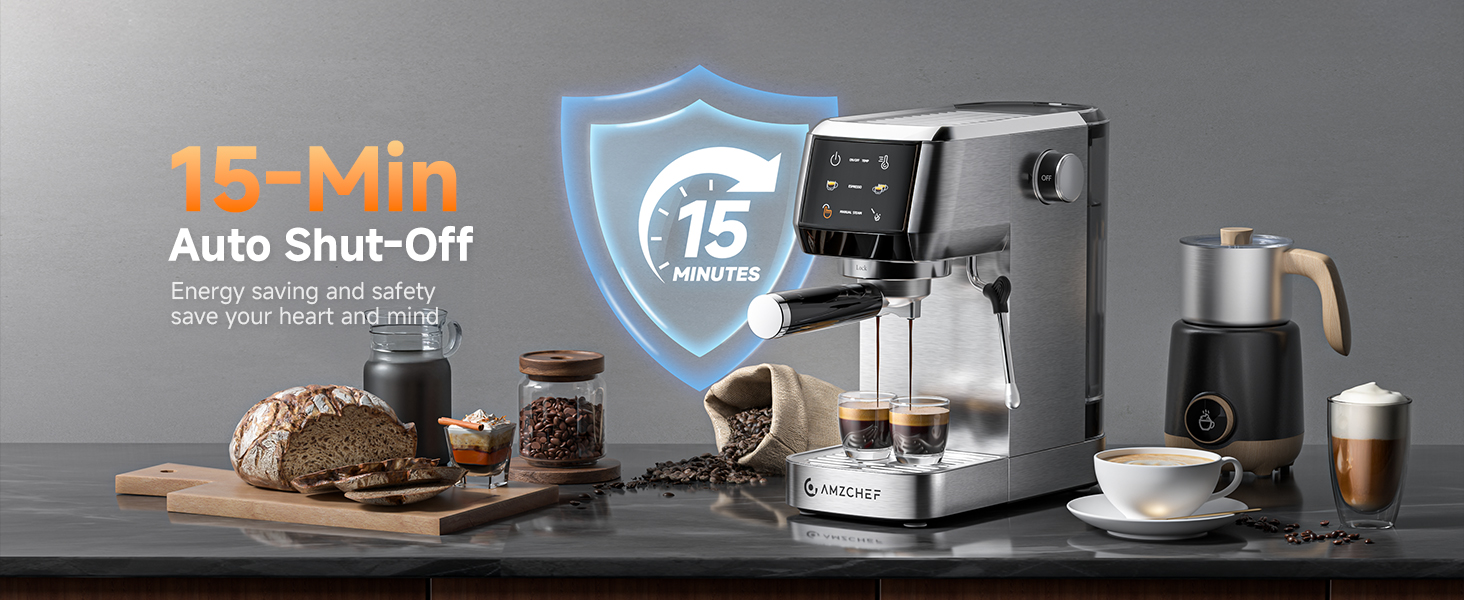 15-Min Auto Shut-Off Energy saving and safety, save your heart and mind