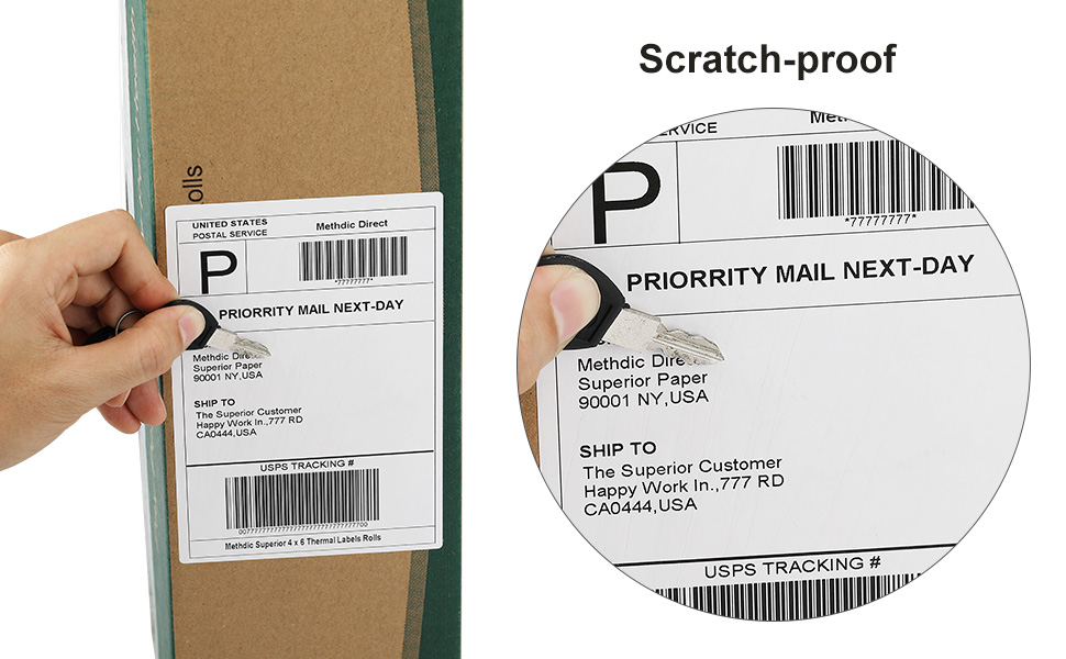4x6 thermal direct shipping labels