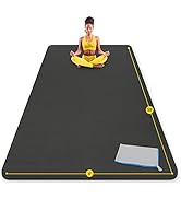 ActiveGear Extra Large Yoga Mat 10 x 6 ft - 8mm Extra Thick, Durable, Comfortable, Non-Slip &amp; Odo...