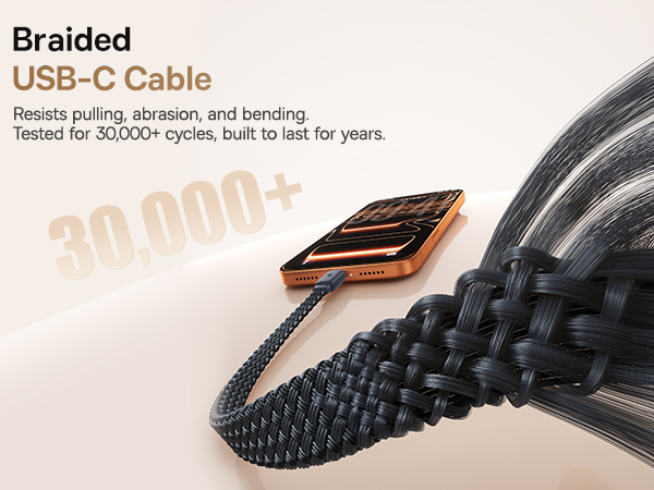 Baseus Retractable USB C Cable 3ft